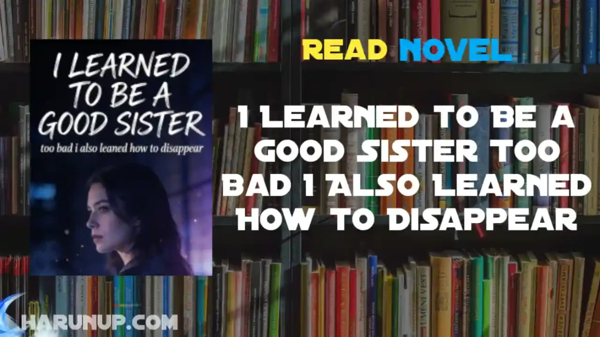 I Learned to Be a Good Sister Too Bad I Also Learned How to Disappear Novel